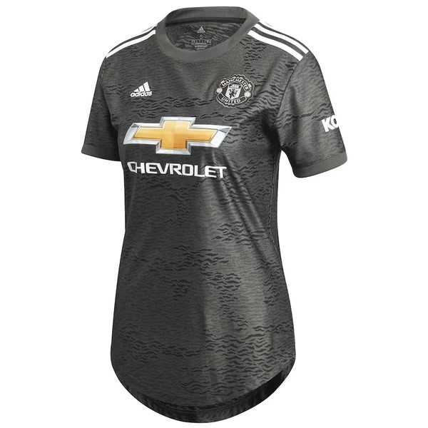 Camiseta Manchester United Segunda equipo Mujer 2020-21 Negro